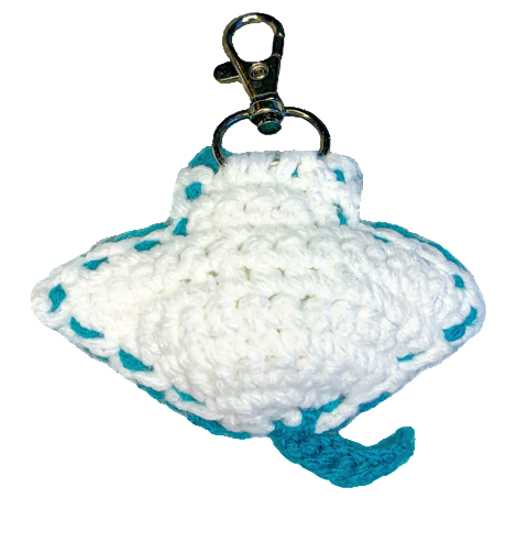 Manta Ray Keychain